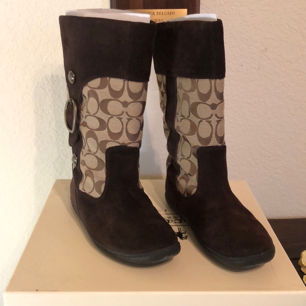 Coach suede boots